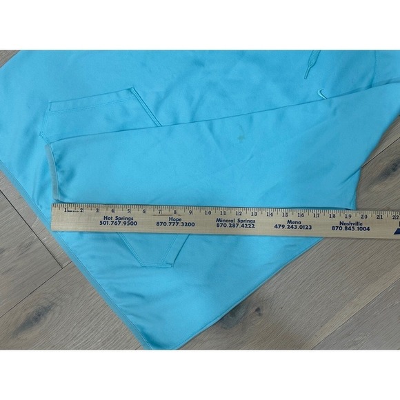 Nike Therma Fit Pullover Hoodie Aqua Blue Long Sleeve Sweatshirt Teen Size  L - Picture 9 of 9